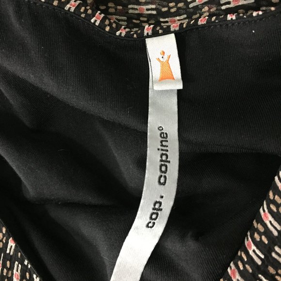 COP COPINE 2ply Fabric Multi-Color Print KANON Bubble Hem Overlay Details Dress - Picture 3 of 13